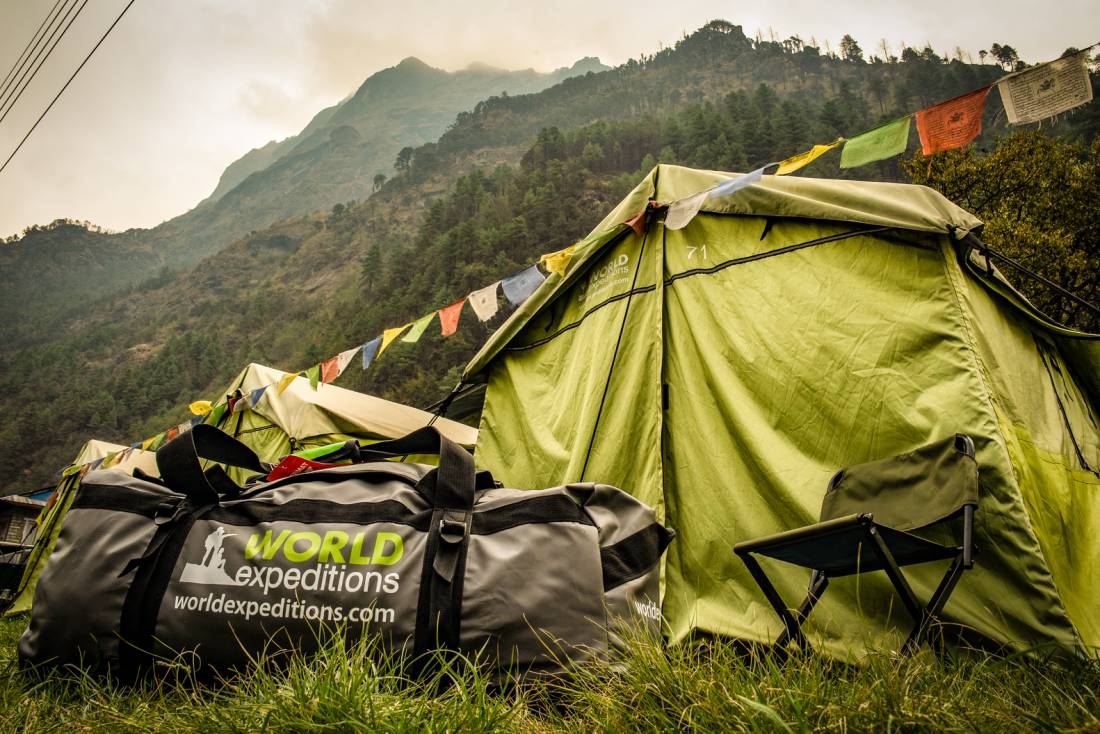 Receive a souvenir kit bag on all treks in Nepal |  <i>Tim Charody</i>
