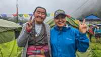 Meet "Mama G", our local guide, with "Gaga", the landowner hosting our exclusive campsite | Sherry Ott