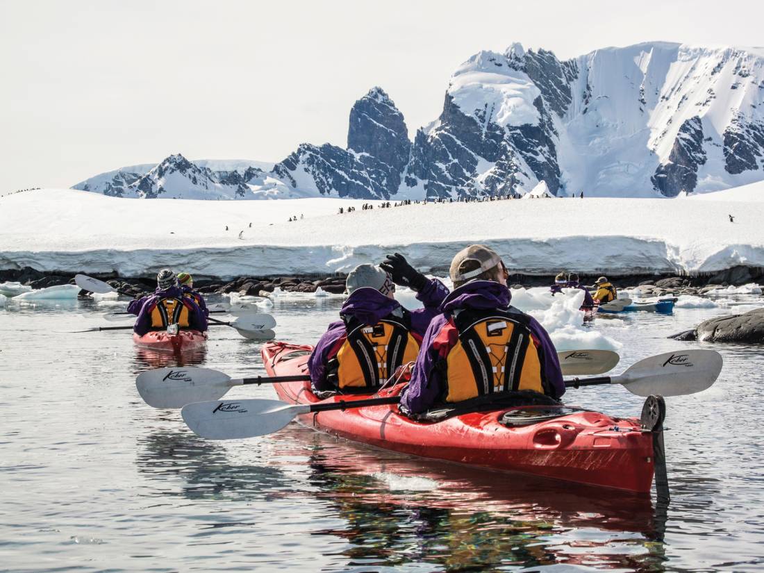 Kayaking the tranquil waters in Antarctica |  <i>Justin Walker</i>